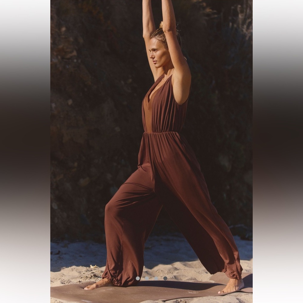 FP Movement by Free People Chocolate Breezy One Piece Sz-S